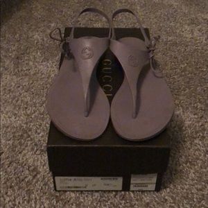 Gucci rubber sandals
